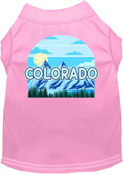 Pet Dog & Cat Screen Printed Shirt for Small to Medium Pets (Sizes XS-XL), "Colorado Trailblazer"