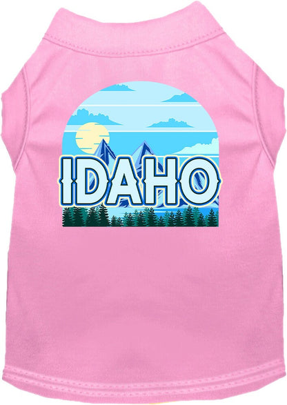 Pet Dog & Cat Screen Printed Shirt for Small to Medium Pets (Sizes XS-XL), "Idaho Trailblazer"