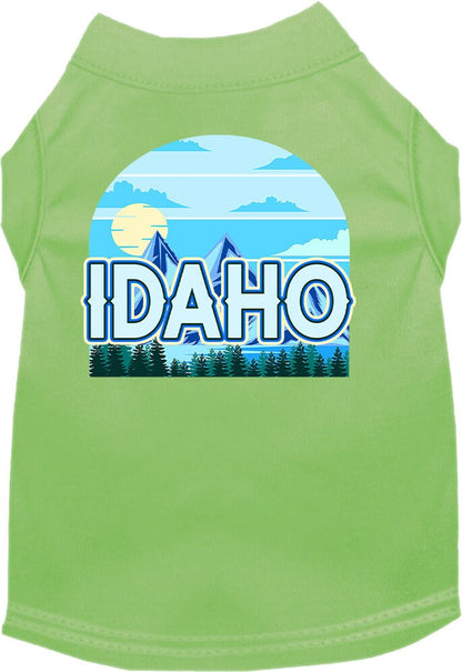 Pet Dog & Cat Screen Printed Shirt for Small to Medium Pets (Sizes XS-XL), "Idaho Trailblazer"