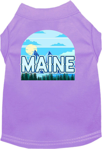 Pet Dog & Cat Screen Printed Shirt for Small to Medium Pets (Sizes XS-XL), "Maine Trailblazer"