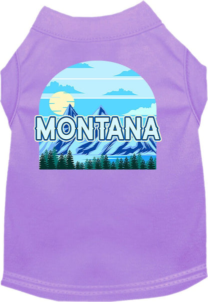 Pet Dog & Cat Screen Printed Shirt for Small to Medium Pets (Sizes XS-XL), "Montana Trailblazer"