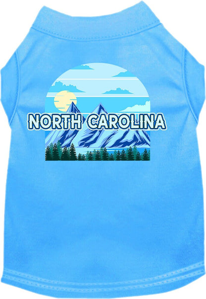 Pet Dog & Cat Screen Printed Shirt for Small to Medium Pets (Sizes XS-XL), "North Carolina Trailblazer"