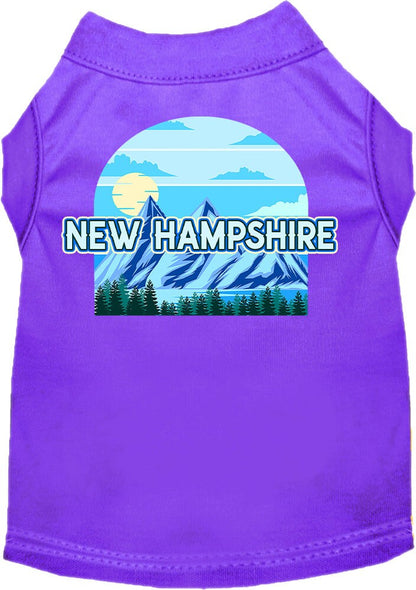 Pet Dog & Cat Screen Printed Shirt for Small to Medium Pets (Sizes XS-XL), "New Hampshire Trailblazer"