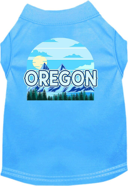 Pet Dog & Cat Screen Printed Shirt for Medium to Large Pets (Sizes 2XL-6XL), "Oregon Trailblazer"