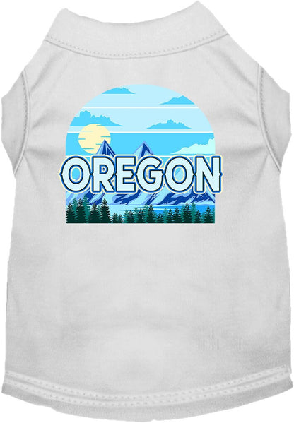 Pet Dog & Cat Screen Printed Shirt for Medium to Large Pets (Sizes 2XL-6XL), "Oregon Trailblazer"