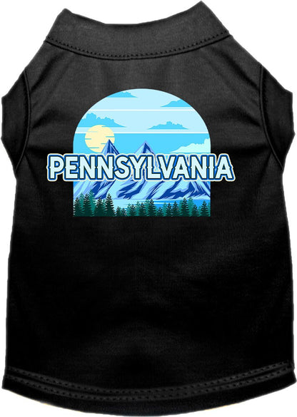 Pet Dog & Cat Screen Printed Shirt for Small to Medium Pets (Sizes XS-XL), "Pennsylvania Trailblazer"