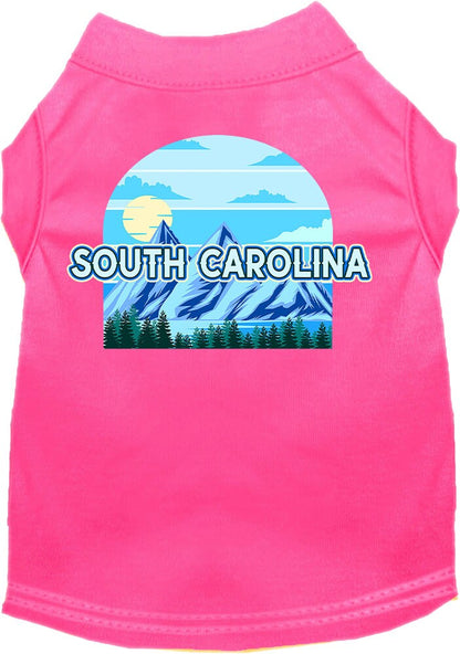 Pet Dog & Cat Screen Printed Shirt for Small to Medium Pets (Sizes XS-XL), "South Carolina Trailblazer"