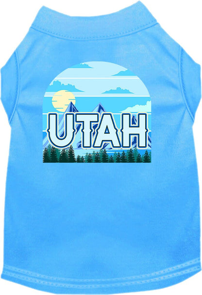 Pet Dog & Cat Screen Printed Shirt for Small to Medium Pets (Sizes XS-XL), "Utah Trailblazer"