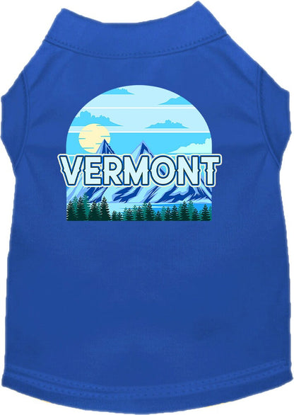 Pet Dog & Cat Screen Printed Shirt for Medium to Large Pets (Sizes 2XL-6XL), "Vermont Trailblazer"