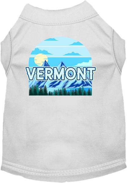 Pet Dog & Cat Screen Printed Shirt for Small to Medium Pets (Sizes XS-XL), "Vermont Trailblazer"