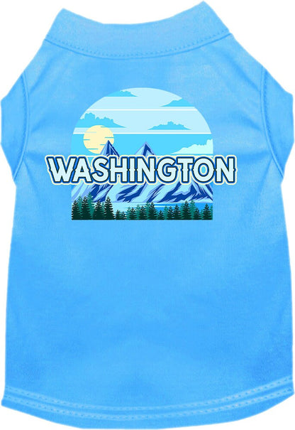 Pet Dog & Cat Screen Printed Shirt for Small to Medium Pets (Sizes XS-XL), "Washington Trailblazer"