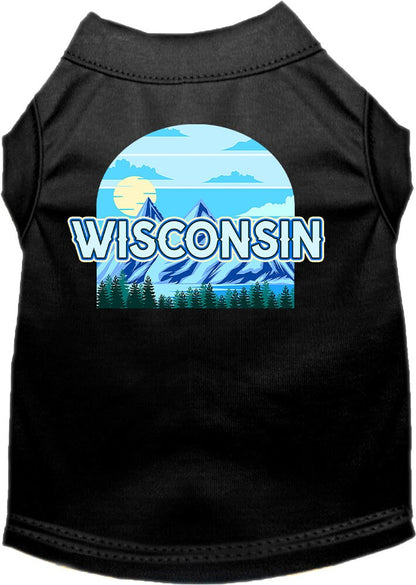 Pet Dog & Cat Screen Printed Shirt for Small to Medium Pets (Sizes XS-XL), "Wisconsin Trailblazer"