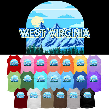 Pet Dog & Cat Screen Printed Shirt for Small to Medium Pets (Sizes XS-XL), &quot;West Virginia Trailblazer&quot;