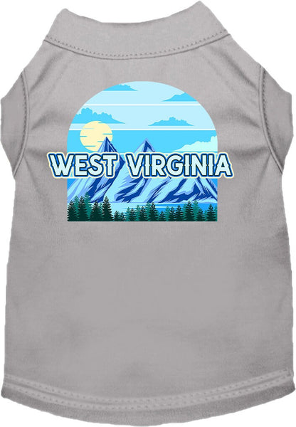 Pet Dog & Cat Screen Printed Shirt for Small to Medium Pets (Sizes XS-XL), "West Virginia Trailblazer"