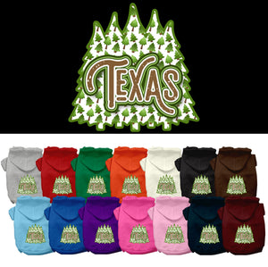Pet Dog & Cat Screen Printed Hoodie for Small to Medium Pets (Sizes XS-XL), &quot;Texas Woodland Trees&quot;