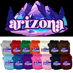 Pet Dog & Cat Screen Printed Hoodie for Small to Medium Pets (Sizes XS-XL), &quot;Arizona Alpine Pawscape&quot;