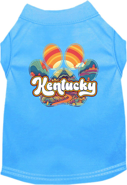 Pet Dog & Cat Screen Printed Shirt for Medium to Large Pets (Sizes 2XL-6XL), "Kentucky Groovy Summit"