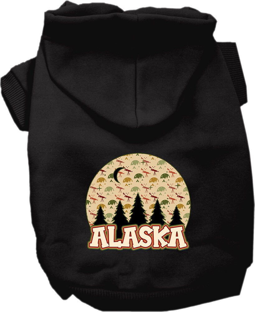 Pet Dog & Cat Screen Printed Hoodie for Small to Medium Pets (Sizes XS-XL), "Alaska Under The Stars"