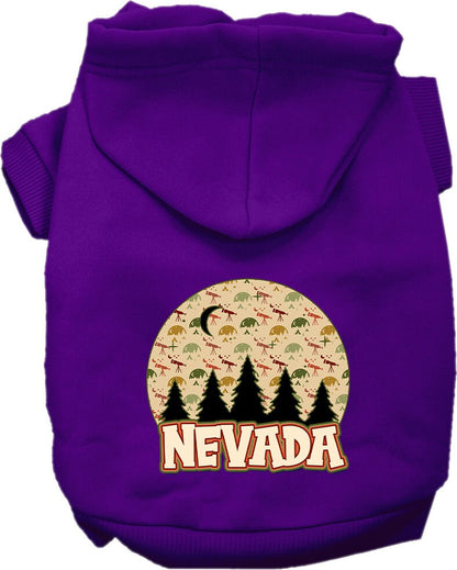 Pet Dog & Cat Screen Printed Hoodie for Medium to Large Pets (Sizes 2XL-6XL), "Nevada Under The Stars"