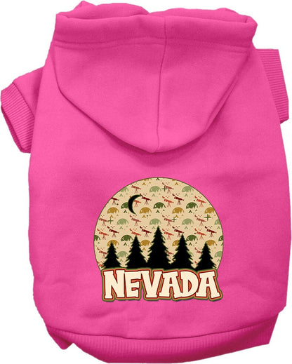 Pet Dog & Cat Screen Printed Hoodie for Medium to Large Pets (Sizes 2XL-6XL), "Nevada Under The Stars"