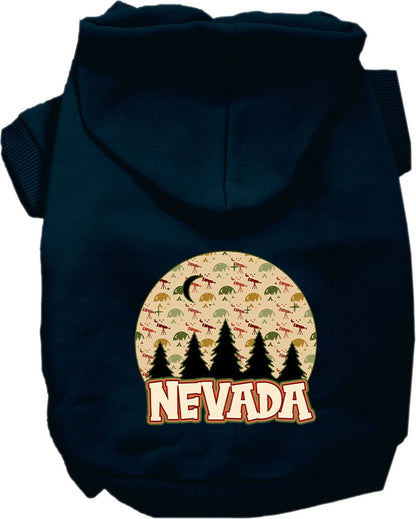 Pet Dog & Cat Screen Printed Hoodie for Medium to Large Pets (Sizes 2XL-6XL), "Nevada Under The Stars"