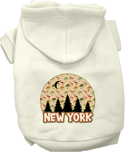 Pet Dog & Cat Screen Printed Hoodie for Small to Medium Pets (Sizes XS-XL), "New York Under The Stars"