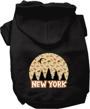 Pet Dog & Cat Screen Printed Hoodie for Medium to Large Pets (Sizes 2XL-6XL), "New York Under The Stars"
