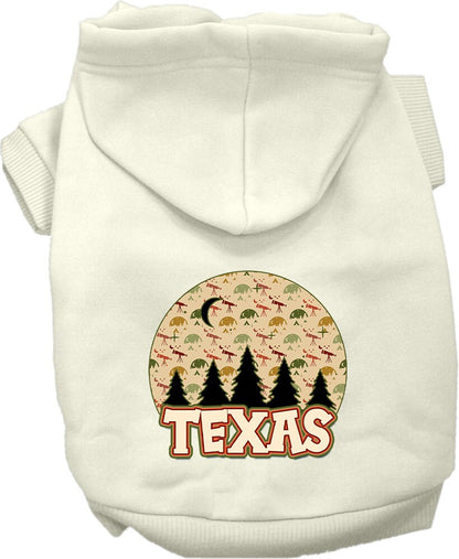 Pet Dog & Cat Screen Printed Hoodie for Small to Medium Pets (Sizes XS-XL), "Texas Under The Stars"