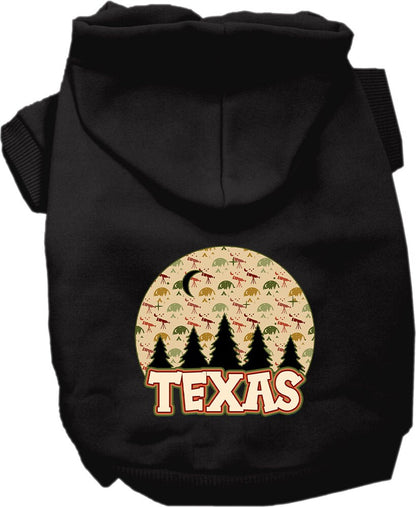 Pet Dog & Cat Screen Printed Hoodie for Medium to Large Pets (Sizes 2XL-6XL), "Texas Under The Stars"