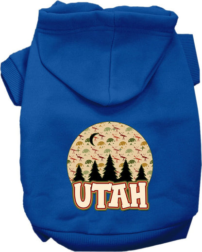 Pet Dog & Cat Screen Printed Hoodie for Small to Medium Pets (Sizes XS-XL), "Utah Under The Stars"