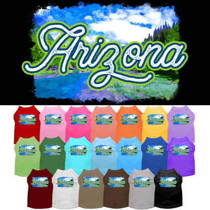 Pet Dog & Cat Screen Printed Shirt for Medium to Large Pets (Sizes 2XL-6XL), &quot;Arizona Summer&quot;