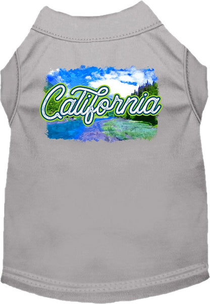 Pet Dog & Cat Screen Printed Shirt for Medium to Large Pets (Sizes 2XL-6XL), "California Summer"