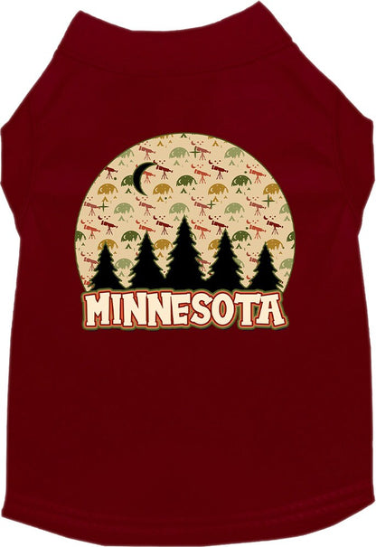 Pet Dog & Cat Screen Printed Shirt for Small to Medium Pets (Sizes XS-XL), "Minnesota Under The Stars"