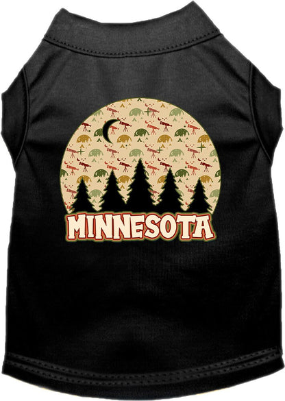 Pet Dog & Cat Screen Printed Shirt for Small to Medium Pets (Sizes XS-XL), "Minnesota Under The Stars"