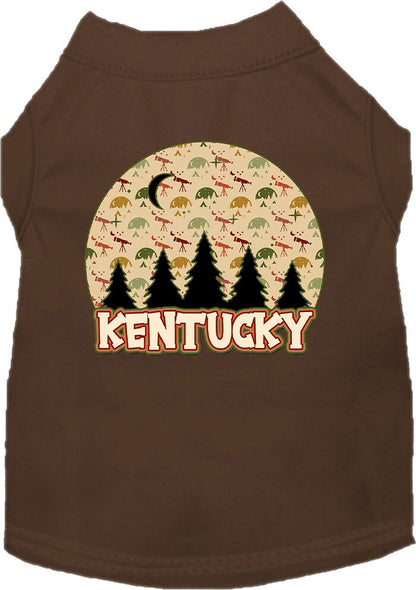 Pet Dog & Cat Screen Printed Shirt for Small to Medium Pets (Sizes XS-XL), "Kentucky Under The Stars"