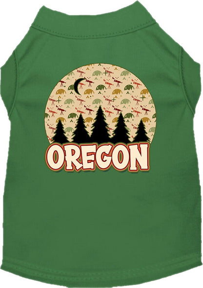 Pet Dog & Cat Screen Printed Shirt for Small to Medium Pets (Sizes XS-XL), "Oregon Under The Stars"