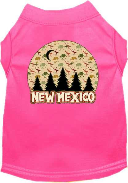 Pet Dog & Cat Screen Printed Shirt for Medium to Large Pets (Sizes 2XL-6XL), "New Mexico Under The Stars"