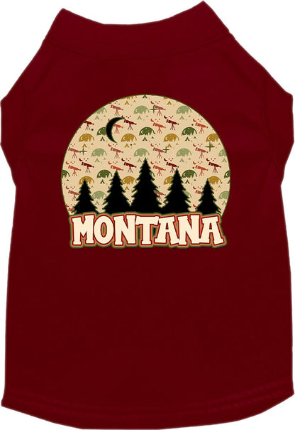 Pet Dog & Cat Screen Printed Shirt for Small to Medium Pets (Sizes XS-XL), "Montana Under The Stars"