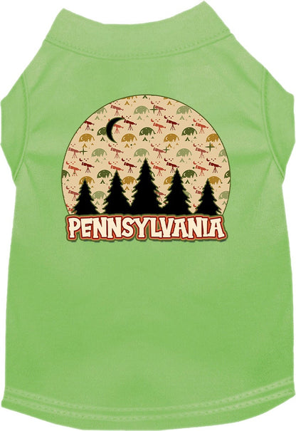 Pet Dog & Cat Screen Printed Shirt for Medium to Large Pets (Sizes 2XL-6XL), "Pennsylvania Under The Stars"