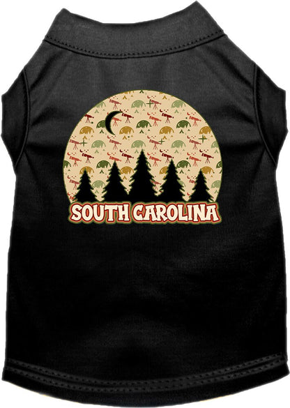 Pet Dog & Cat Screen Printed Shirt for Medium to Large Pets (Sizes 2XL-6XL), "South Carolina Under The Stars"