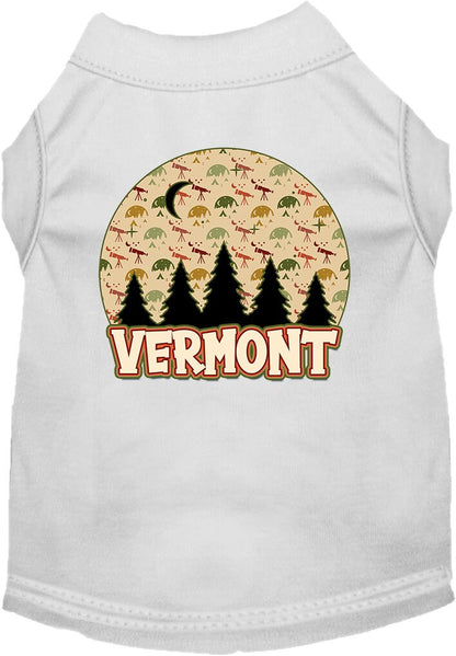 Pet Dog & Cat Screen Printed Shirt for Small to Medium Pets (Sizes XS-XL), "Vermont Under The Stars"