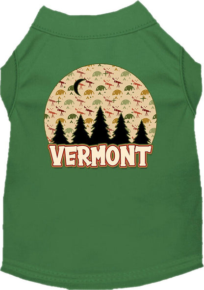 Pet Dog & Cat Screen Printed Shirt for Small to Medium Pets (Sizes XS-XL), "Vermont Under The Stars"