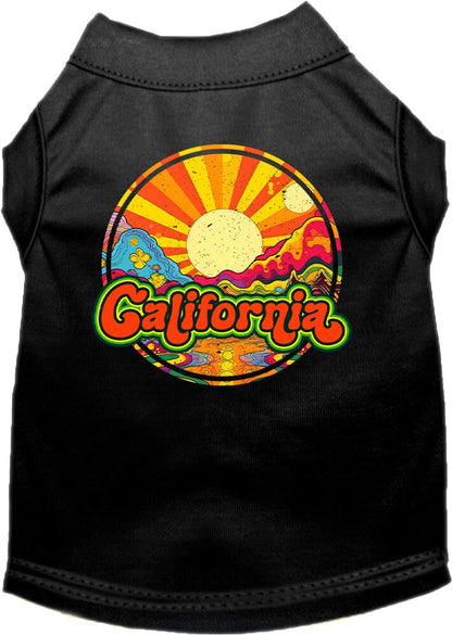 Pet Dog & Cat Screen Printed Shirt for Medium to Large Pets (Sizes 2XL-6XL), "California Mellow Mountain"