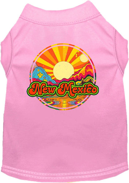 Pet Dog & Cat Screen Printed Shirt for Small to Medium Pets (Sizes XS-XL), "New Mexico Mellow Mountain"