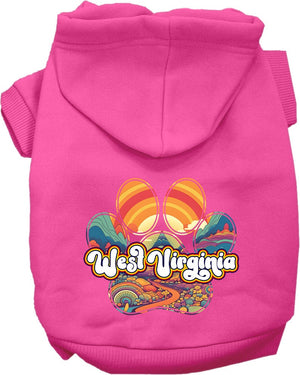Pet Dog & Cat Screen Printed Hoodie for Medium to Large Pets (Sizes 2XL-6XL), "West Virginia Groovy Summit"