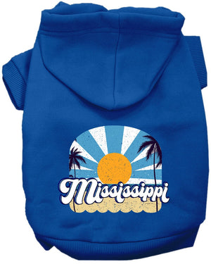 Pet Dog & Cat Screen Printed Hoodie for Medium to Large Pets (Sizes 2XL-6XL), "Mississippi Coast"