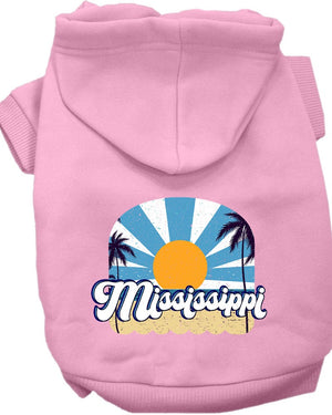 Pet Dog & Cat Screen Printed Hoodie for Medium to Large Pets (Sizes 2XL-6XL), "Mississippi Coast"
