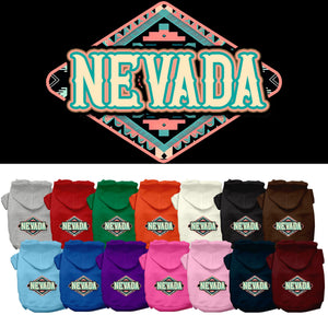 Pet Dog & Cat Screen Printed Hoodie for Small to Medium Pets (Sizes XS-XL), &quot;Nevada Peach Aztec&quot;