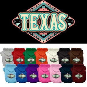 Pet Dog & Cat Screen Printed Hoodie for Small to Medium Pets (Sizes XS-XL), &quot;Texas Peach Aztec&quot;