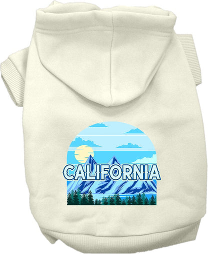 Pet Dog & Cat Screen Printed Hoodie for Medium to Large Pets (Sizes 2XL-6XL), "California Trailblazer"